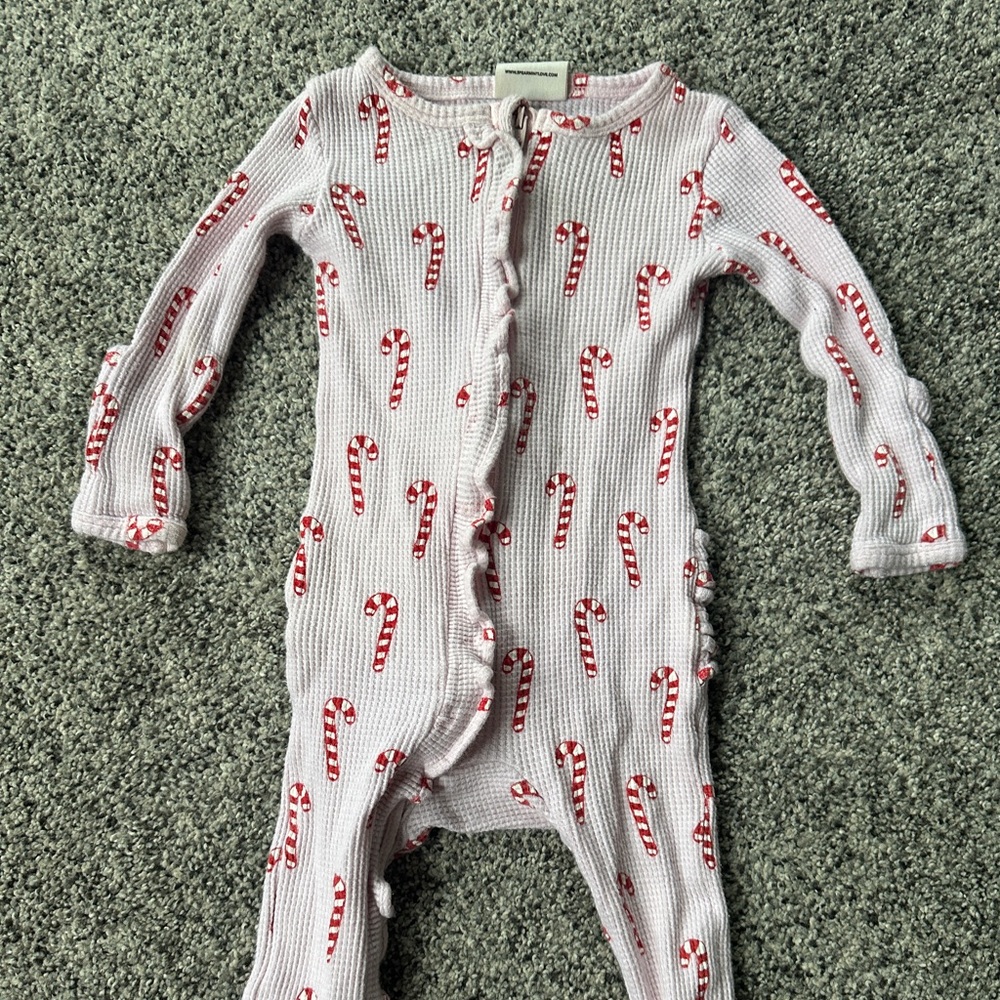 Spearmint Love Candy Cane Footie